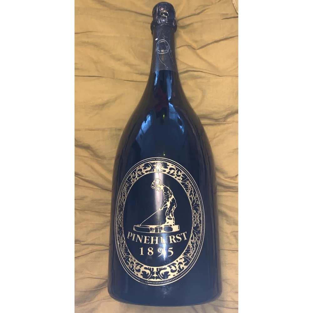 Vintage Dom Perignon PINEHURST GOLF ETCHED DUMMY EMPTY BOTTLE SEALED RARE
